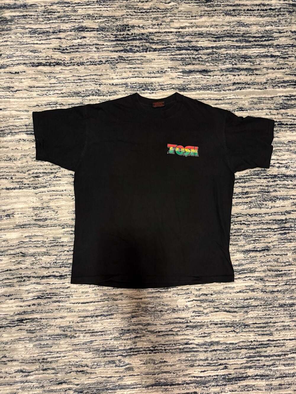 Vintage Peter Tosh Bush Doctor Jamaican Style T-Shirt Black XL